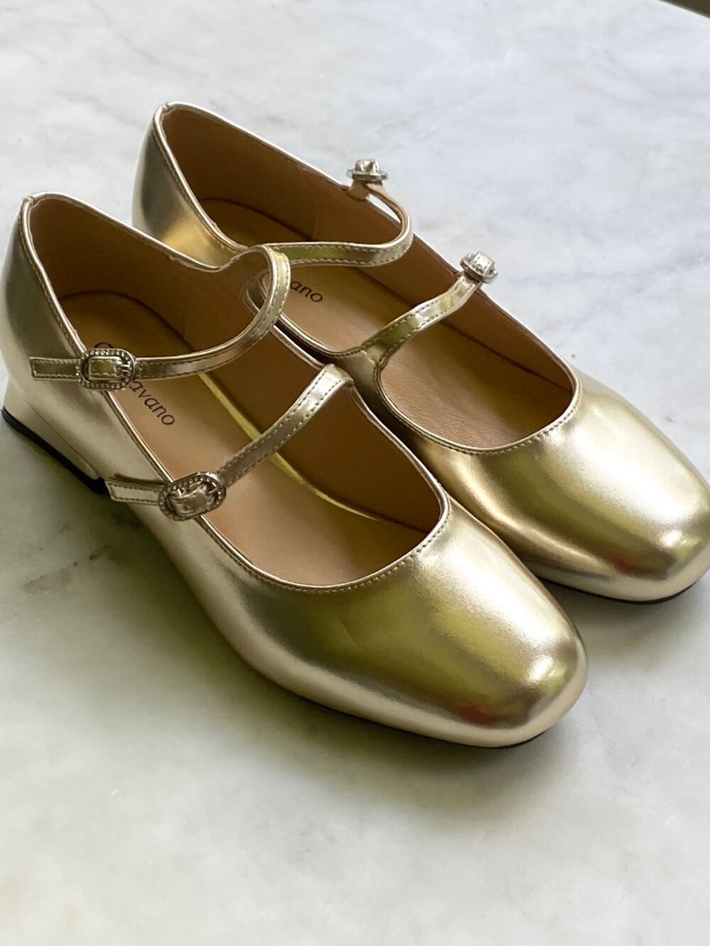 C.Paravano Womens Mary Jane Shoes | Square Toe Low Heels | Block Heels | EU 37.5